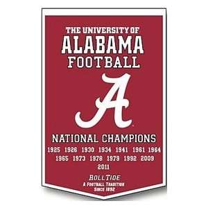  Alabama Crimson Tide 24X36 Dynasty Wool Banner Sports 
