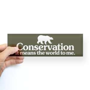 Conservation Wildlife Bumper Sticker by 