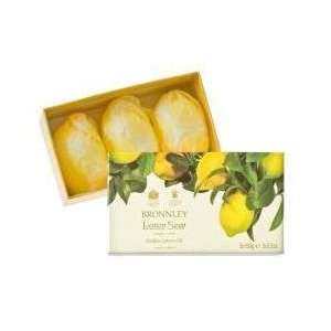  Bronnley Lemon Hand Soaps in Gift Box (3 pc) 100gea soap 