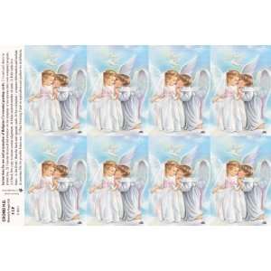    Heavenly Angel Girls Prayer Card by Cromo NB 