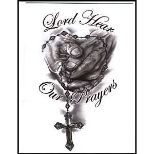  Lord Hear Our Prayer Temporaray Tattoo Toys & Games