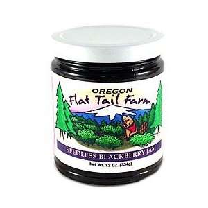 Seedless Blackberry Jam Flat Tail Farm 12oz.  Grocery 