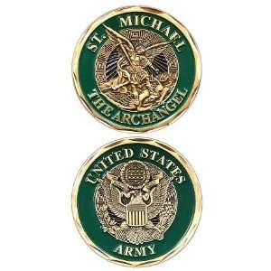   Army St. Michael Challenge Coin   Ships in 24 hours 