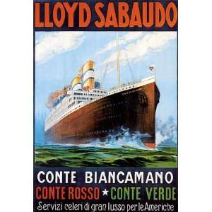  Conte Rosso Conte Verde Cruises Sailboat Steamboat Boat Ship Travel 