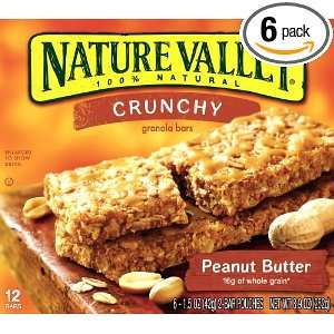 Nature Valley Crunchy Granola Bars, Peanut Butter, 12 Count Boxes 
