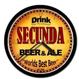  SECUNDA beer and ale cerveza wall clock 