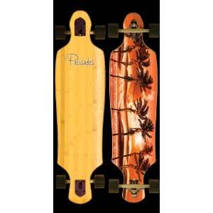 Palisades Orange Fantasy Palms Longboard Complete  Sports 