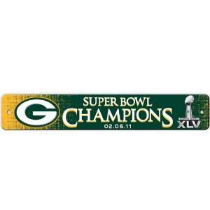  Green Bay Packers Super Bowl XLV Champions Street Sign 
