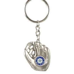  Seattle Marineers   MLB Silver Baseball Glove Keychain 