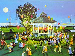 CONCERT ON THE GREEN by SALLY CALDWELL FISHER 1000 PIECE CEACO JIGSAW 