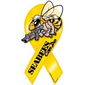  Seabees Ribbon Magnet Automotive