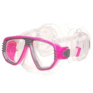 Pro ear scuba diving divers mask   pink 