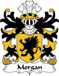 Family Crest 6 Decal  Welsh Armorial  Morgan (AP LLYWE  