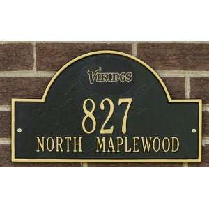  Minnesota Vikings Black & Gold Personalized Address Plaque 