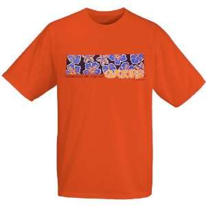   Florida Gators Orange Hawaiian Print T shirt