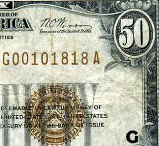 HGR 1929 $50 FRBN Chicago MID GRADE  
