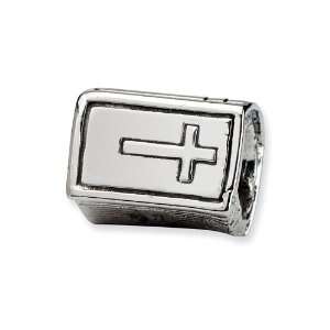  Reflections(tm) Sterling Silver Bible Bead / Charm 