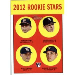  2012 Topps Heritage 286 Tom Milone RC / Addison Reed RC 