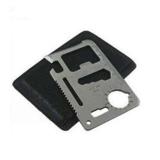 NEW 11 in 1 Survival Outdoor Camping Tool Multi Credit Card Knife 