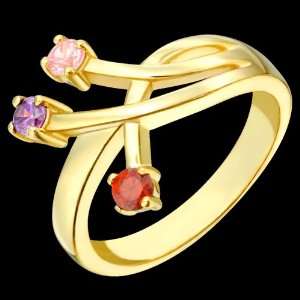 Yun   Elegant Gold Family Ring   Custom Made to your specifications