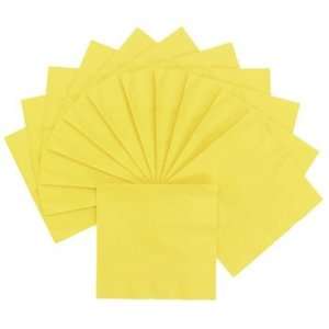  Personalized Lunch Napkins   Yellow   Tableware & Napkins 