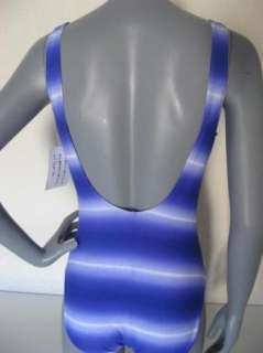 NEW NWT Cute L 12 Blue One piece Sexy Tie Dye swimsuit  