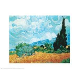  Wheatfield with Cypresses   Poster by Vincent Van Gogh 