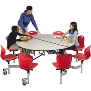  NCUR608 Mobile Chair School Cafeteria Table 60 inch Round 