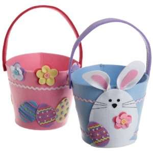  DII Easter Egg Hunt Felt Gift Bags, Set of 2