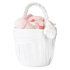  Cream Rose Flower Girl Basket