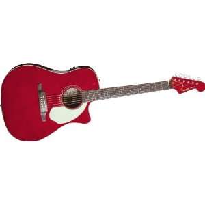  Fender Sonoran Sce Acoustic Electric Guitar Candy Apple 