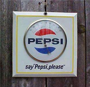RARE VINTAGE PEPSI TIN METAL say Pepsi, please? ADVERTISING 