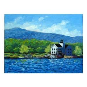 Saugerties Lighthouse on the Hudson River Giclee Poster Print by Patty 
