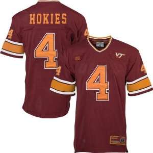  Virginia Tech Hokies #4 Maroon All Time Jersey Sports 