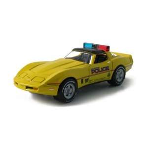  1981 Chevy Corvette Waterford Police 1/64 Yellow Toys 
