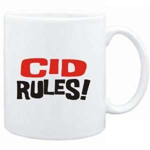  Mug White  Cid rules  Male Names