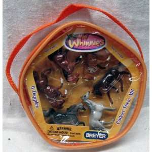   Breyer Mini Whinnnies 6 Miniature Dapples   Orange Case Toys & Games