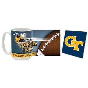  Georgia Tech Yellow Jackets Football Mug and Coaster Combo 