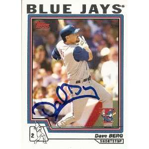 Dave Berg Signed Toronto Blue Jays 2004 Topps Card