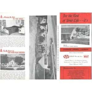  Spruce Lodge Brochure Colorado Springs CO 1950s 