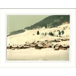 Leysin the village and sanatorium in winter Nand Canton of Switzerland 