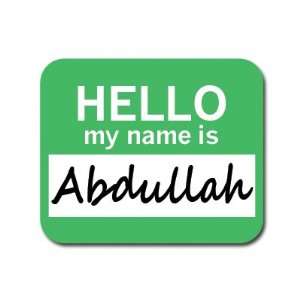  Abdullah Hello My Name Is Mousepad Mouse Pad