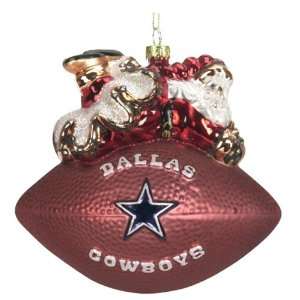  NFL Dallas Cowboys Peggy Abrams Football Ornament 5 1/2 