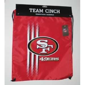  San Francisco 49ers NFL Drawstring Cinch Bag Backpack 
