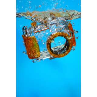 BLUE Seashell SS 1 Underwater WaterProof 40m Scuba Diving Camera 