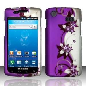 For Samsung Captivate i897 Galaxy S (AT&T) Rubberized Purple/Silver 