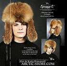 BIG Red Fox Full Fur Hat Chapka Ushanka Mountain Men