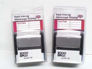 LOT/2 COSCO 2000 PLUS SELF INKING MESSAGE STAMP P40  