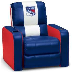  NHL NY Rangers NHL Leather Recliner