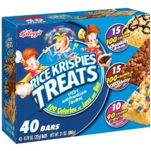 Rice Krispies Treats 3 Flavor Variety Pack, 40 Count Treats (4 PACK 